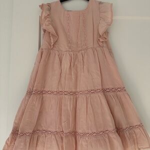 H&M Light Pink Kids Dress with Ruffles